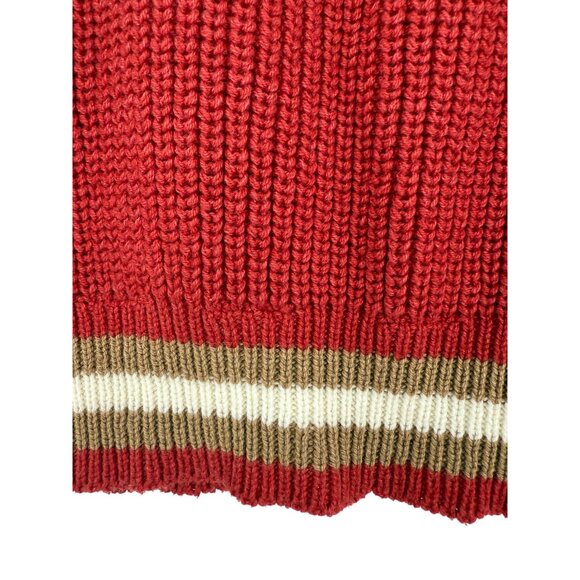 American Eagle Red Knit Striped Crop Top | Coquette Tomato Girl Coastal Cowgirl - Picture 8 of 16